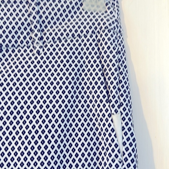 NWOT Women’s Swing Control Black & White Diamond Print Golf Ankle Pants Size 6 - Picture 4 of 9